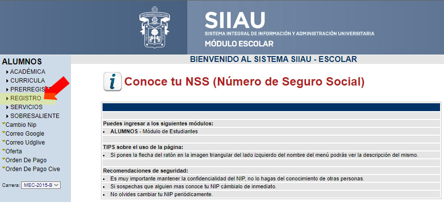 Registro x Movilidad Interna