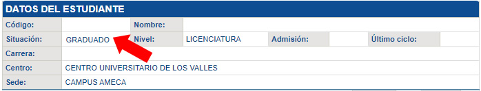 Graduado por tener Acta de Titulacion