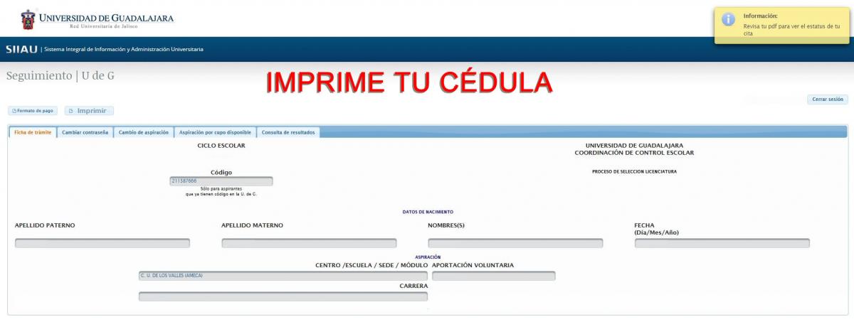 Imprime tu cédula